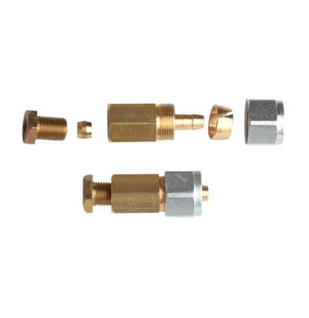 Złączka prosta przewodu PCV 8mm  na rurkę miedzianą 6mm