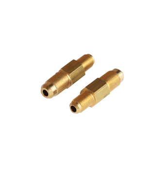 Złączka, nypel redukcja,  przewodu miedzianego 6-8mm M10x1.0 / M10x21.0. dł. 48mm