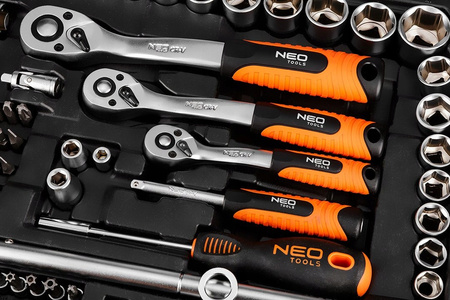 NEO SOCKET WRENCHES 1/4" 3/8" 1/2" MEGA TOOL SET 220 EL 10-220