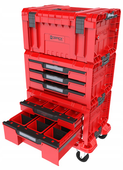 QBRICK SET 4 PRO DRAWER WORKSHOP RED ULTRA HD