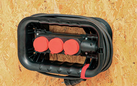 QBRICK CABLE WINDER SET NAWIJAK NA KABLE Z LISTWĄ ELEKTRYCZNĄ 3 GNIAZDA