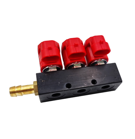 Valtek LPG injector strip 3cyl type 30 with nozzles