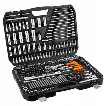 NEO SOCKET WRENCHES 1/4" 3/8" 1/2" MEGA TOOL SET 300 EL 10-218