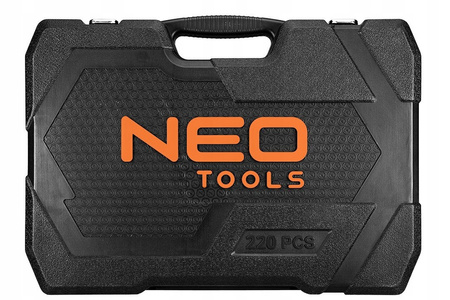 NEO SOCKET WRENCHES 1/4" 3/8" 1/2" MEGA TOOL SET 220 EL 10-220