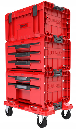 QBRICK ZESTAW SET 4 PRO DRAWER WORKSHOP RED ULTRA HD
