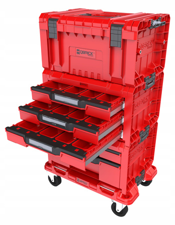 QBRICK ZESTAW SET 4 PRO DRAWER WORKSHOP RED ULTRA HD
