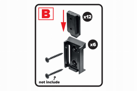 QBRICK CUSTOM CONNECTORS SET 1 SZYBKOZŁĄCZKI MOLETY