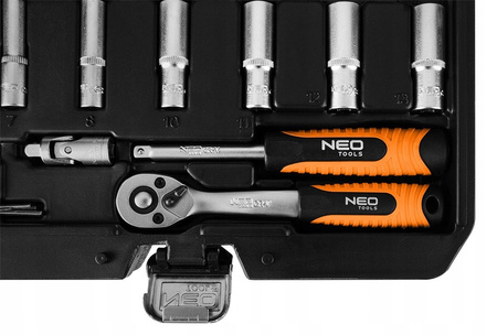 NEO SET OF SOCKET WRENCHES 1/4" 55 EL 10-201