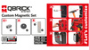 QBRICK CUSTOM MAGNETIC SET ZESTAW UCHWYTÓW MAGNETYCZNYCH Z ORGANIZEREM