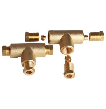 Trójnik do rurki miedzianej 6x8x6